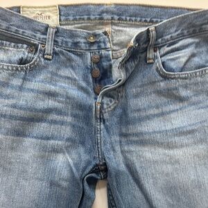Hollister Men's Bootcut Button Fly Jeans - Light Blue